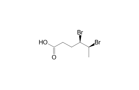 (4R,5S)-4,5-bis(bromanyl)hexanoic acid