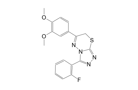 6-(3,4-dimethoxyphenyl)-3-(2-fluorophenyl)-7H-[1,2,4]triazolo[3,4-b][1,3,4]thiadiazine