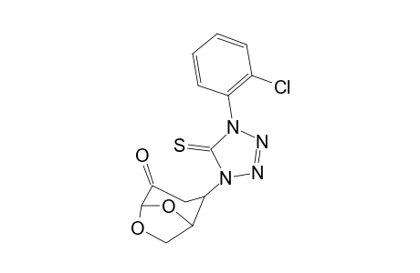 2-[4-(2-chlorophenyl)-5-sulfanylidene-1,2,3,4-tetrazol-1-yl]-6,8-dioxabicyclo[3.2.1]octan-4-one