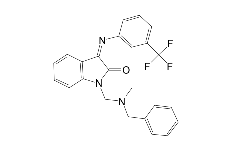 (3Z)-1-{[benzyl(methyl)amino]methyl}-3-{[3-(trifluoromethyl)phenyl]imino}-1,3-dihydro-2H-indol-2-one