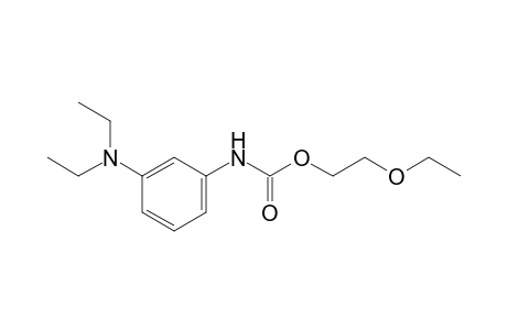 m-(diethylamino)carbanilic acid, 2-ethoxyethyl ester