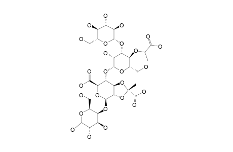 ->4)-BETA-D-GLCP-(1->3)-BETA-D-MANP((S)-4-HC(CH3)COOH)-(1->4)-BETA-D-GLCPA((R)-2,3-C(CH3)COOH)-(1->4)-BETA-D-GALP-(1->