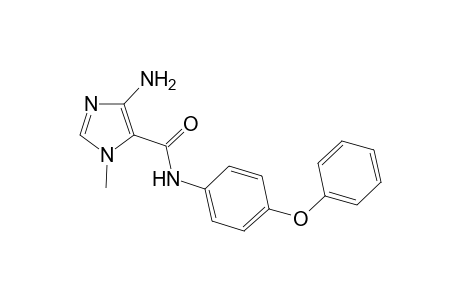 1H-Imidazole-5-carboxamide, 4-amino-1-methyl-N-(4-phenoxyphenyl)-