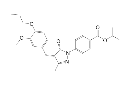 benzoic acid, 4-[(4Z)-4,5-dihydro-4-[(3-methoxy-4-propoxyphenyl)methylene]-3-methyl-5-oxo-1H-pyrazol-1-yl]-, 1-methylethyl ester