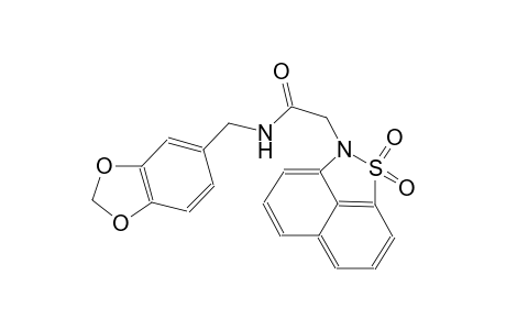 N-(1,3-benzodioxol-5-ylmethyl)-2-(1,1-dioxido-2H-naphtho[1,8-cd]isothiazol-2-yl)acetamide