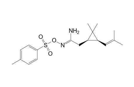 (1R,3S)-2,2-Dimethyl-3-(2-methyl-1-propenyl)cyclopropylacetamide O-tosyloxime