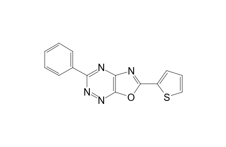Oxazolo[4,5-e]-1,2,4-triazine, 3-phenyl-6-(2-thienyl)-