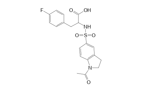 Benzenepropanoic acid, .alpha.-[[(1-acetyl-2,3-dihydro-1H-indol-5-yl)sulfonyl]amino]-4-fluoro-