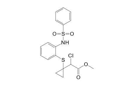 2-[1-[[2-(benzenesulfonamido)phenyl]thio]cyclopropyl]-2-chloro-acetic acid methyl ester
