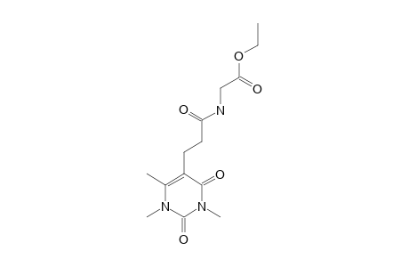 N-[(ETHOXYCARBONYL)-METHYL]-3-(1,2,3,4-TETRAHYDRO-1,3,6-TRIMETHYL-2,4-DIOXOPYRIMIDIN-5-YL)-PROPANAMIDE