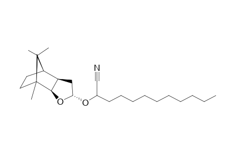 [2S-(2-ALPHA-(S*)-3A-ALPHA,4-BETA,7-BETA,7A-ALPHA)]-2-[(OCTAHYDRO-7,8,8-TRIMETHYL-4,7-METHANOBENZOFURAN-2-YL)-OXY]-DODECANITRILE