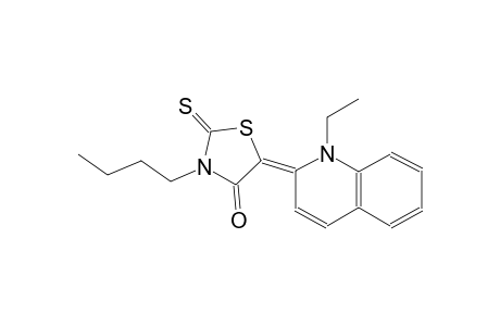 4-thiazolidinone, 3-butyl-5-(1-ethyl-2(1H)-quinolinylidene)-2-thioxo-, (5Z)-