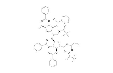 METHYL-5-O-(2,3-DI-O-BENZOYL-5-O-CHLOROACETYL-6-O-PIVALOYL-BETA-D-GALACTOFURANOSYL)-2,3-DI-O-BENZOYL-6-O-PIVALOYL-BETA-D-GALACTOFURANOSIDE