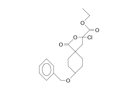8c-Benzyloxy-3-chloro-1R-oxo-2-oxa-spiro(4.5)decane-3-carboxylic acid, ethyl ester