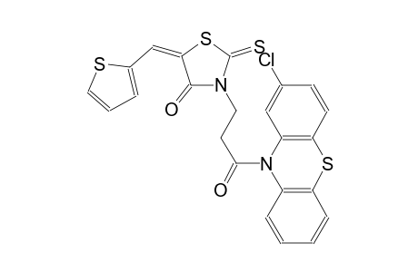 4-thiazolidinone, 3-[3-(2-chloro-10H-phenothiazin-10-yl)-3-oxopropyl]-5-(2-thienylmethylene)-2-thioxo-, (5E)-