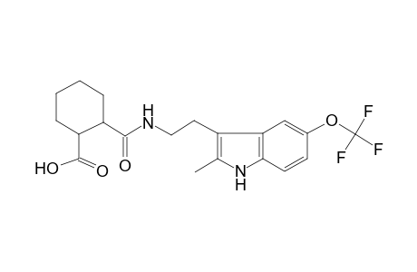 2-[2-[2-methyl-5-(trifluoromethoxy)-1H-indol-3-yl]ethylcarbamoyl]cyclohexane-1-carboxylic acid