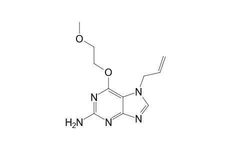 7-Allyl-2-amino-6-(methoxyethoxy)purine