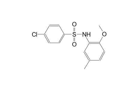 4-chloro-N-(2-methoxy-5-methylphenyl)benzenesulfonamide