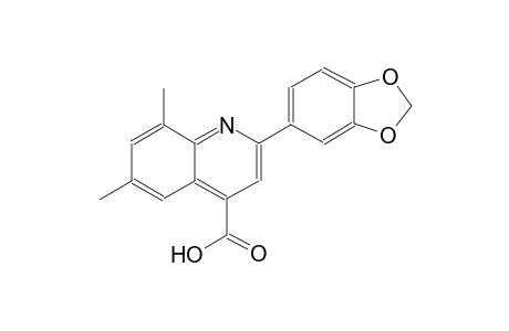 2-(1,3-benzodioxol-5-yl)-6,8-dimethyl-4-quinolinecarboxylic acid