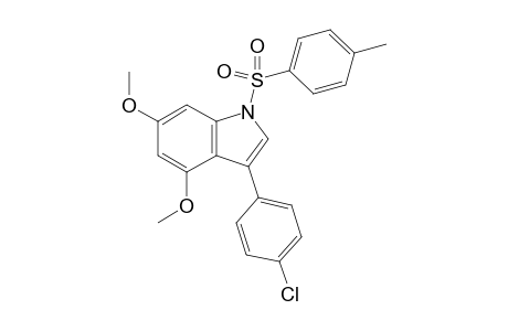 3-(4-Chlorophenyl)-4,6-dimethoxy-1-(toluene-4-sulfonyl)indole