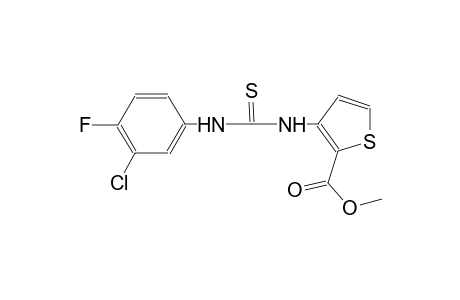 methyl 3-{[(3-chloro-4-fluoroanilino)carbothioyl]amino}-2-thiophenecarboxylate