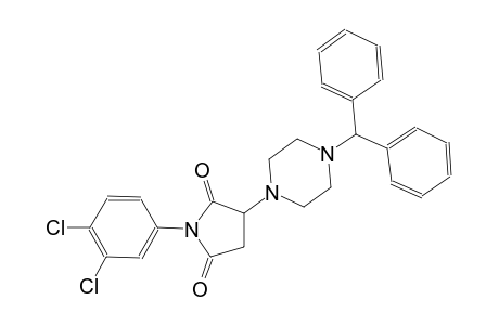 3-(4-benzhydryl-1-piperazinyl)-1-(3,4-dichlorophenyl)-2,5-pyrrolidinedione