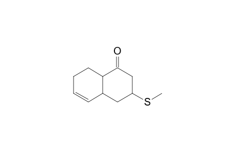 1(2H)-Naphthalenone, 3,4,4a,7,8,8a-hexahydro-3-(methylthio)-