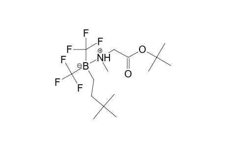 3,3-Dimethylbutylbis(trifluoromethyl)borane methylglycine t-butyl ester