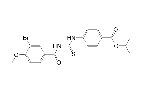 benzoic acid, 4-[[[(3-bromo-4-methoxybenzoyl)amino]carbonothioyl]amino]-, 1-methylethyl ester