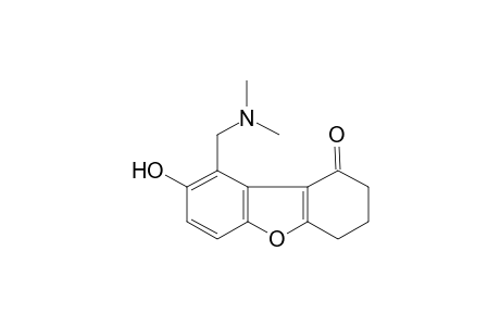 Dibenzo[b,d]furan-1(2H)-one, 3,4-dihydro-8-hydroxy-9-dimethylaminomethyl-
