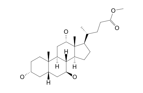 3-ALPHA,7-BETA,12-ALPHA-TRIHYDROXY-5-BETA-CHOLSAEUREMETHYLESTER