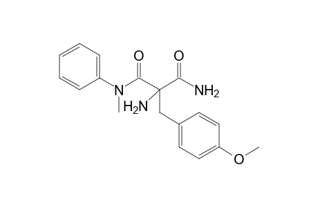 2-(4'-Methoxybenzyl)-2-amino-2-[(N-phenyl, N-methylamino)carbonyl]-acetamide