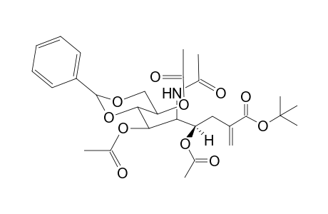 Tetr-butyl 5-acetamide-4,6,8-tri-o-acetyl-7,9-o-benzylidene-2,3,5-trideoxy-2-methylidene-d-glycero-d-talo-nononate