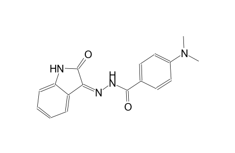 4-(dimethylamino)-N'-[(3Z)-2-oxo-1,2-dihydro-3H-indol-3-ylidene]benzohydrazide
