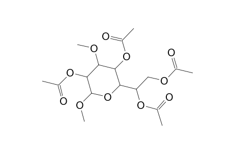 Methyl 2,4,6,7-tetra-O-acetyl-3-O-methylheptopyranoside