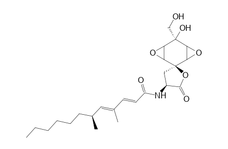 (3S,3(2'E,4'E,6'S),5S,6S,7R,8S,9S,10R)-3-[(4',6'-Dimethyl-2',4'-dodecadienoyl)amino]-6,7:9,10-diepoxy-8-hydroxy-8-(hydroxymethyl)-1-oxaspiro[4.5]deca-7,10-diene-2-one