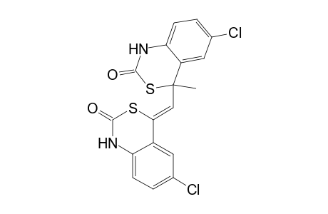 6-Chloranyl-4-[(Z)-(6-chloranyl-2-oxidanylidene-1H-3,1-benzothiazin-4-ylidene)methyl]-4-methyl-1H-3,1-benzothiazin-2-one
