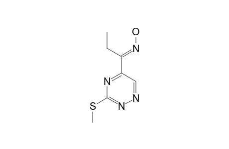 (E)-1-(3-METHYLTHIO-1,2,4-TRIAZIN-5-YL)-PROPANONOXIME