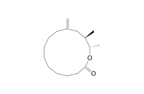 (12R,13S)-(-)-12-Methyl-10-methylene-13-tetradecanolide
