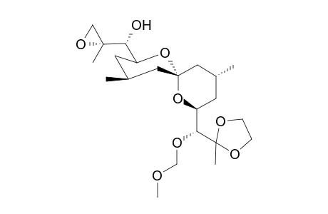 (R)-((2S,4S,6S,8S,10R)-8-((R)-(methoxymethoxy)(2-methyl-1,3-dioxolan-2-yl)methyl)-4,10-dimethyl-1,7-dioxaspiro[5.5]undecan-2-yl)((R)-2-methyloxiran-2-yl)methanol