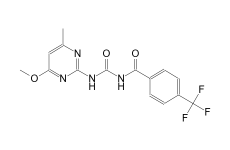 urea, N-(4-methoxy-6-methyl-2-pyrimidinyl)-N'-[4-(trifluoromethyl)benzoyl]-