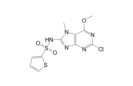 2-Thiophenesulfonamide, N-(2-chloro-6-methoxy-7-methyl-7H-purin-8-yl)-