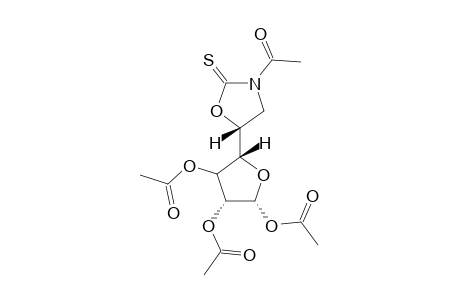 N-ACETYL-(5R)-5-[(4'R)-1',2',3'-TRI-O-ACETYL-BETA-L-THREO-FURANOS-4'-YL]-OXAZOLIDINE-2-THIONE