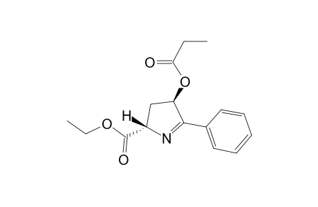 trans-Ethyl 2-phenyl-3-propanoyl-1-pyrrolidine-5-carboxylate