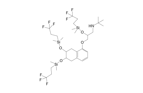 3-((6,7-bis((dimethyl(3,3,3-trifluoropropyl)silyl)oxy)-5,6,7,8-tetrahydronaphthalen-1-yl)oxy)-N-(tert-butyl)-2-((dimethyl(3,3,3-trifluoropropyl)silyl)oxy)propan-1-amine