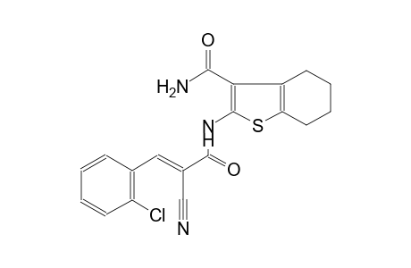 benzo[b]thiophene-3-carboxamide, 2-[[(2E)-3-(2-chlorophenyl)-2-cyano-1-oxo-2-propenyl]amino]-4,5,6,7-tetrahydro-