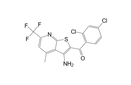 [3-amino-4-methyl-6-(trifluoromethyl)thieno[2,3-b]pyridin-2-yl](2,4-dichlorophenyl)methanone