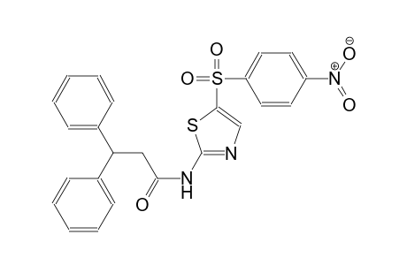 N-{5-[(4-nitrophenyl)sulfonyl]-1,3-thiazol-2-yl}-3,3-diphenylpropanamide