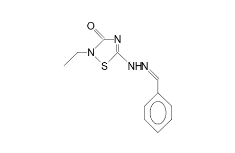 2-Ethyl-5-benzylidenehydrazino-1,2,4-thiadiazolin-3-one