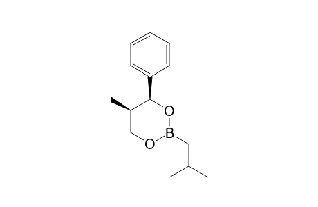 2-ISOBUTYL-5-METHYL-4-PHENYL-1,3,2-DIOXABORINANE;MAJOR_ISOMER